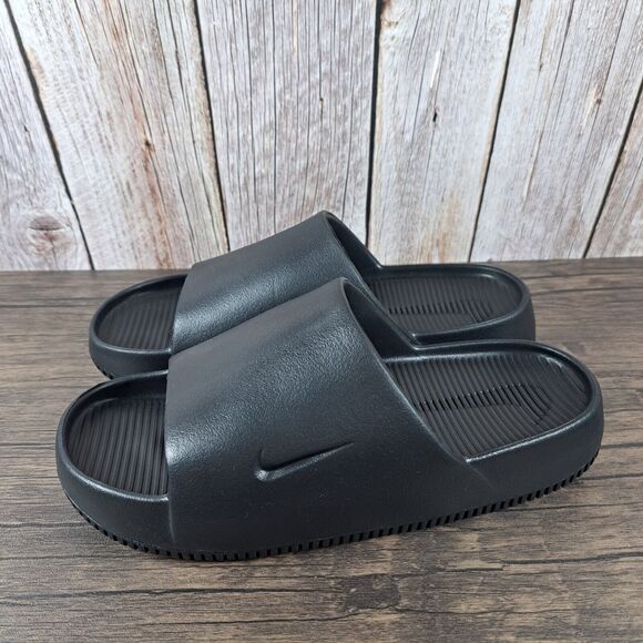 Nike Other - Nike Calm Slide Slip Ons Women's Sz 9 Men's Sz 8 Black (VGC)